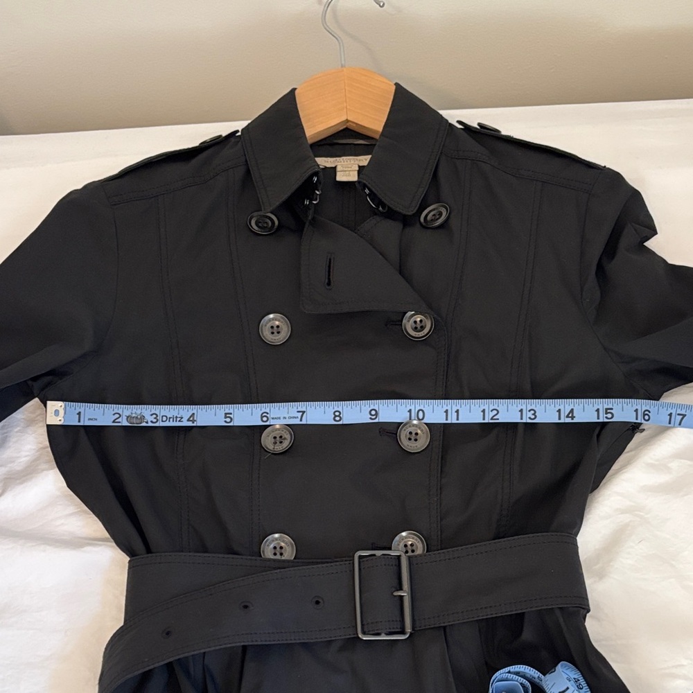 Burberry Brit Black Trench Double-Breasted Mini Dress size US 4 - Picture 9 of 14